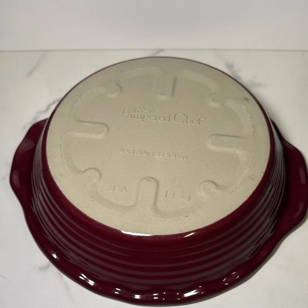 Pampered Chef Cranberry Pie Dish - Picture 2 of 4